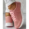 Casual Shoes Women Hollow Out Breattable Mesh Lace-Up Sneakers Daily Round Toe Flats Sports Spring Fashion Going