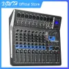 Utrustning 8 Channel Digital Mixer Sound Audio Mixing Console med 24 DSP Digital Effects Bluetooth USB MP3 DJ Recerberation Console