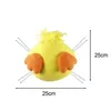 Decoratieve bloemen chick bufor cartoon geel ornament kip welkom bord ambachtelijke benodigdheden maken buiten thuismuur