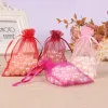 Otros al por mayor de 25/50pc Bolsa de Organza String Bolsas pequeñas Bolsas de joyería MAQUILLA