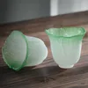 Tasses Saucers Cabbage en verre transparent en verre