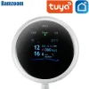 Detector Tuya Wi -Fi Detector de gás Combustível Sensor de alarme de gás inteligente Combustível Sistema de alarme de gás Wi -Fi Suporte a Tuya/ Smart Life App
