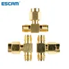 SMA Male to two SMA Triple T RF Adapter Connector 3 Way Splitter LW Szus