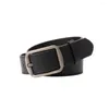 Belts Women Solid Color Belt Adjustable Women's Imitation Leather With Metal Buckle Multi-hole Design Waistband For Casual Wear