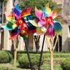 Gartendekorationen 5pcs Party Bunte Pinwheel Dekoration Windmühle Geschenkbetriebe DIY Rotatoren Vogelschutzwindspinner Plastik Reflexion