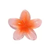 Clip de fleur 8cm Grand Clip à cheveux Frangipani Épingles à cheveux Claw pour femme Hawaii Circlip Crab Clairs Clamps Ladies Hair Kerean Hair Accessoires 011