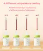 Portable Baby Bottle Warmer 4 Levels Temperature Adjustment USB Rechargeable Fast Water Milk Heating Travel Baby Bottle Heater 240319