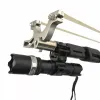 スリングショットハイプレシジョン伸縮式狩猟用スリングショット屋外射撃おもちゃの精密ストライク折り畳み式望遠鏡のスリングショット