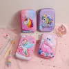 Casi Unicorno matita Case School Forniture Pencilcase Escolares 3D Box a penna per penna a capacità di grande capacità Kawaii Box matita di cartoleria kawaii