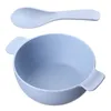 Миски домашние идеи с двумя ушами пшеница соломенная салат миска детское рисовое суп -суп ложки гостиная конфеты поднос