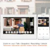インターコムWiFiワイヤレスビデオロックとカメラ付きのインターコムドアベル160°広角屋外防水ドアベル7インチビデオドアフォン