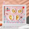 Batteries Baby Accessories Newborn Gift Set Baby Items Gift Clay Hand Foot Diy Baby Photo Frame Handprint Footprints Colored Clay Souvenir