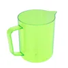 Kopjes schotels 600 ml Milk Frothing Pitcher Acryl Cup Coffee Steaming Pitchers Latte Art Jug voor het maken van coffeesgreen