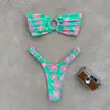 Micro Bikini Push Up Women Baddräkter Sexiga kvinnliga badkläder Brasilianska bikini Set Thong Biquini Swim Suits Print Beachwear 240327