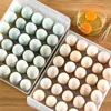 60 Grids Egg Storage Storage Box Double-layer Transparent Drawer Type Transparent Egg Container for Refrigerator Arrange Kitchen