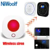 Siren Wireless Siren 433MHz inomhus Strobe Siren Light Alarm For Our Smart Home Security Alarm System