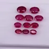 느슨한 다이아몬드 Meisidian Oval Cut 6x8mm 1.9 캐럿 자연 보석 오리지널 레드 루비 피어 당