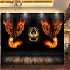 Fonds d'écran Milofi Fire Phoenix Bar Bar Nightclub TV Toolling Fandle Mur grand papier peint mural