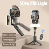 Monopods Gimbal Stabilisateur Estabilizador Selfie Stick Fill Light Smartphone Baseus Handheld Action Kameralar Bluetooth Tripod Gymbal