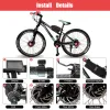 Lights Electric Bicycle Conversion Kit 36V 350W 500W 48V 1000W 1500W 2000W Brushless Wheel Hub Motor 1629ENCH 700C for Ebike Motor Kit