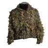 Guns Hunting Ghillie Suit 3D Camo Bionic Linen Hinting Canting Mamouflage Jungle Woodland Birdwatching Poncho Cape