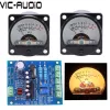 مضخم 2PCS 35 مم لوحة VU Meter 500VU مقياس ضغط الصوت+1PC VU مستوى الصوت