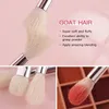 Beili Black Makeup Brushes Set Professional Natural Goat Hair Brushes Foundation Powder Contour Eyeshadow Make Up Borstes 240320