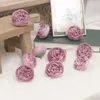 Dekorativa blommor 5st konstgjorda huvuden Silk Peony Wedding Party Valentine's Day Christmas Room Decor Fake Floral Bakgrund Tillbehör