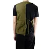 Mens Fashions Korean Style Tooling Vest Men Streetwear Hip Hop Sleeveless Jacket Militär Multi-Pocket Outdoors Tactical Coat 240320