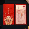 Gift Wrap 6pcs/Set Stamping Dragon Zodiac Red Packet Paper Cute Lucky Packets Printing Year Envelopes Spring Festival