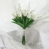 Fiori del matrimonio Vero touch Bouquet di fiori di tulipano artificiale per decorazione nuziale Disposizione di decorazioni da giardino per la casa matrimoniale