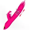 THROSTING G SPOT Rabbit Vibrator Tongue Slicking Roterande vibrerande kvinnor Par Vuxna sexleksaker Kvinnliga klitoris vibratorstimulator Dildos vibratorer för kvinnlig