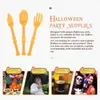 Disposable Flatware Party Accessories Decorative Tableware Ornament Durable Layout Props Plastic Spoons