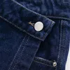 Skirts 2024ZAR Spring/Summer Women's American Retro Versatile Small And Western Design Button Decorated Jeans Skirt