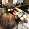 Haarseile im Korea -Stil süße einfache Breite Farbe Metall Ball Elastizität Haarbänder für Mädchen Frauen Mode Haarzubehör