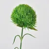 Fleurs décoratives 5pcs Green artificiel Dianthus Latex Onion Ball Fake Plants DIY Bouquet de mariage DÉCOR DÉCOR