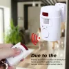 Detector Wireless Remote Controlled Mini Alarm with IR Infrared Motion Sensor Detector & 105dB Loud Siren For Home Security AntiTheft