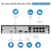 System Hikvision IP Security Kit 4K 8CH POE NVR Hikvision POE IP Camera 4MP DS2CD1043G0I Outdoor Security 30m IR Plug and Play H.265