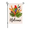 Courtyard bandiera del giardino di felice primavera Benvenuto Hello Spring Flower Bird Yard Flag Material di lino P304