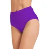 Menas de banho feminina Tankini Briefs Briefas de nado Inferior Cantura alta Retro Retro Basic Cobertura Biquíni Feminino Feminino Feminino