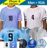 Uruguai 2024 Copa Jersey de futebol da Copa da Copa Camisetas Kit Kids 2025 Nacional 24/25 Camisa de futebol de casa fora do 100º aniversário especial Valverde Suarez Cavani