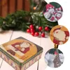 Bouteilles de rangement 2 pcs Biscuit Elder Christmas Candy Conteneurs Small Cookie Tin avec les couvercles