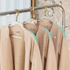 Kleiderbügel 5pcs klarer Glitzer Kleiderbügel Kleidung Display Nicht -Slip -Pullover Jacke Mode Kleider Racks Garderobe Organizer