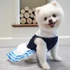 小さな子犬のための犬のアパレルスカート弓のペットレースコスチュームフォーマル服ウェディングパーティー付きスイートプリンセスドレス