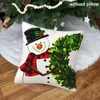 Oreiller 4pcs Practical Outdoor Couch Christmas Decor Home Home Soft Holiday Hiver Cover Throw Refort Reutilisable Bureau