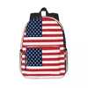 Ryggsäck amerikansk flagg klistermärke ryggsäckar tonåring bokväska mode barn skolväskor resor ryggsäck axelväska stor kapacitet