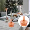 Kerzenhalter Flower Decor Glashalter Dinner Candlestick Multi-Purple Candleholder Hochzeitstisch Modestand