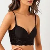 Bras Womens Backless Sans tailleur de soutien-gorge mince Push up Couleur continue Big Coffre Sexe Sexe Lace Underwear Scroussless Crop Top Tube Camisoles