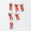 Dekorative Figuren Santa Claus klettern auf Seilleiter Schwung 40 cm Weihnachtshängeschmuck Weihnachtsbaum Anhänger Dekoration Wandfenster