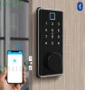 Verrouille Raykube F20 Automatic DeadBolt Dorme d'empreinte digitale Lock TT Lock App Control Code Smart Electronic Code Lock Security Protection